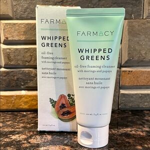 New in box!! Farmacy Whipped Greens Oil free foaming Cleanser FULL SIZE
